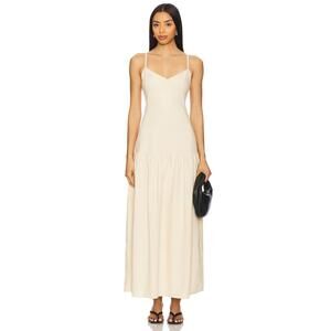 4th & Reckless Trisha Dropwaist Dress in Buttercream